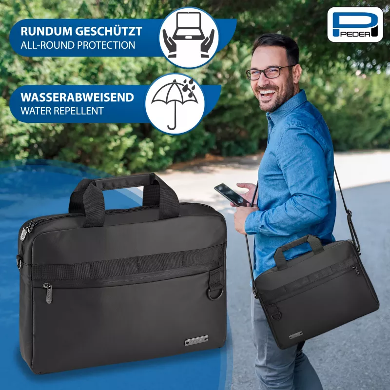PEDEA Notebook Clutch 17,3 inch (43,9 cm) - Juoda