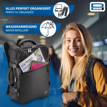 PEDEA Clutch Notebook Backpack 15,6 inch (39,6 cm) - Black