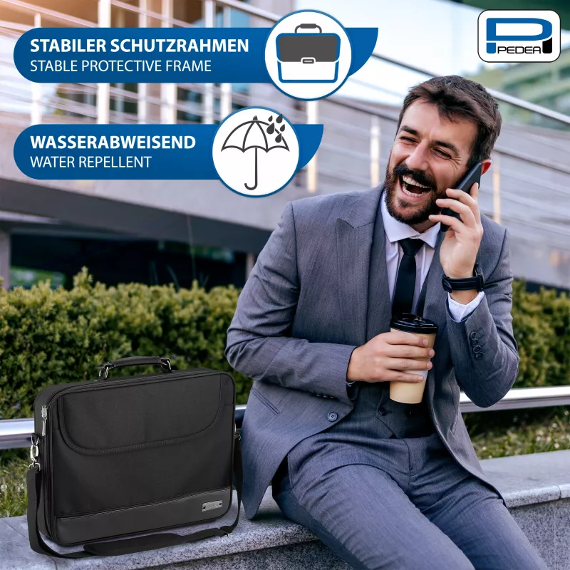 PEDEA Blackline Notebook Bag 17,3 inch (43,9 cm) - Black