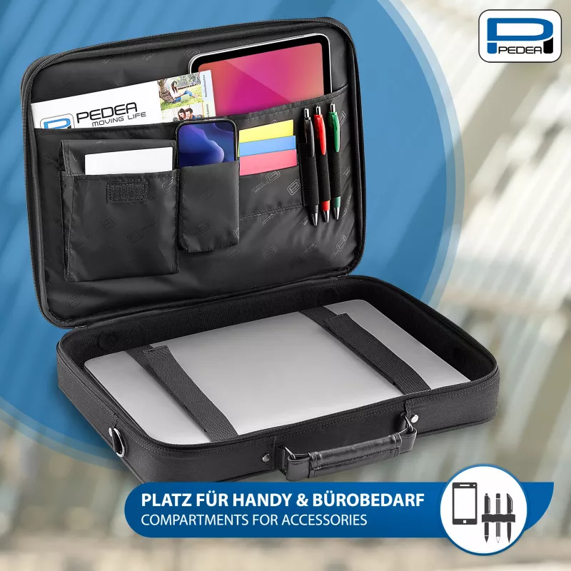 PEDEA Blackline Notebook Bag 17,3 inch (43,9 cm) - Black
