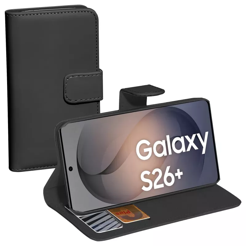 PEDEA Book Cover Classic, skirtas Samsung Galaxy S26 Plus, juoda
