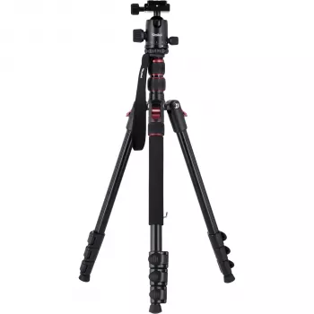 Rollei Compact Traveler No. 2 Carbon Fiber Travel Tripod with Ball Head (Juoda)
