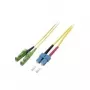 EFB Elektronik Fiber Optic Patch Cable E2000/APC to SC Singlemode OS2 9/125µm 15m Geltona