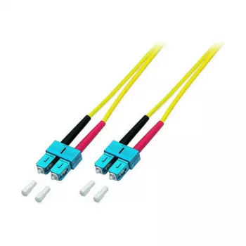 EFB Elektronik ECOFIBER Duplex Jumper SC-SC 9/125µm OS2 LSZH Yellow 3,0mm 15m