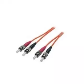 EFB Elektronik ECOFIBER Duplex Jumper ST-ST 62.5/125µm OM1 LSZH Orange 3,0mm 5m