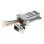 EFB modulinis adapteris D-Sub9 kištukas / RJ45 lizdas, metalinis korpusas