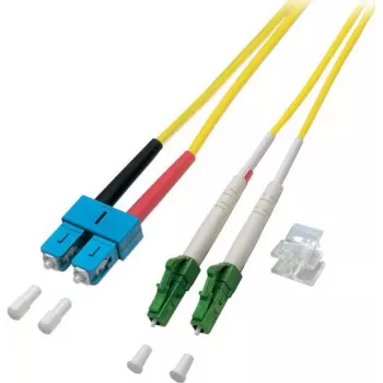 EFB-Elektronik Dupleksinis šuolis LC/APC-SC 9/125µ, OS2, LSZH, geltona, 2,0 mm, 3 m