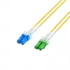 EFB Elektronik šviesolaidinis jungiamasis kabelis LC/APC vienmodis OS2 20 m geltonas