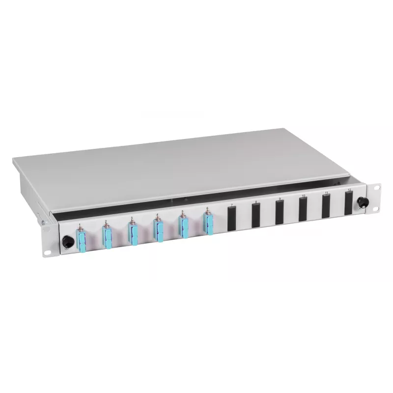 EFB-Elektronik Splice Box SC OS2 9/125µm Extendable 12 Pigtails / 6 Couplings