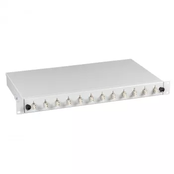 EFB-Elektronik LC OS2 Splice Box 48 Pigtails / 24 Couplings 1U 19 inch Sliding