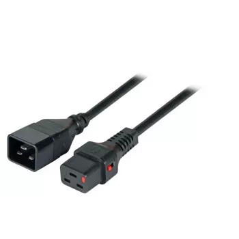 EFB-Elektronik IEC Lock maitinimo ilginimo laidas C20 – C19, 3,0 m, juodas