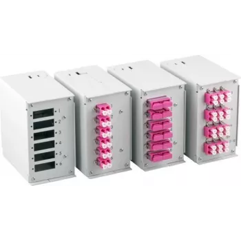 EFB Elektronik Priekinis skydelis 6 x SC-D, LC-Quad su 1,7 mm varžtų skylutėmis
