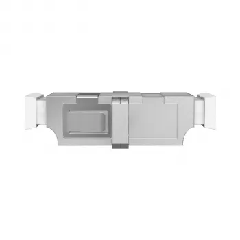 EFB Elektronik LC Duplex Multimode Fiber Optic Coupler, Metal Housing, Ceramic Ferrule, SC Panel Cutout, 4-fold Dust Caps