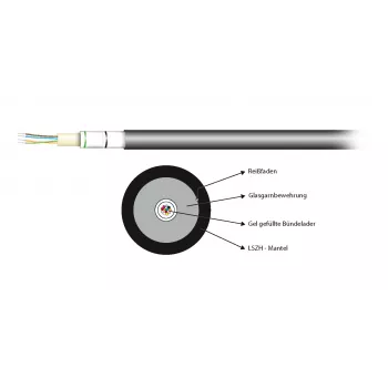 EFB Elektronik INFRALAN® U-DQ(ZN)BH 4G 50/125µm OM3 LSZH Black CPR Dca šviesolaidinis kabelis