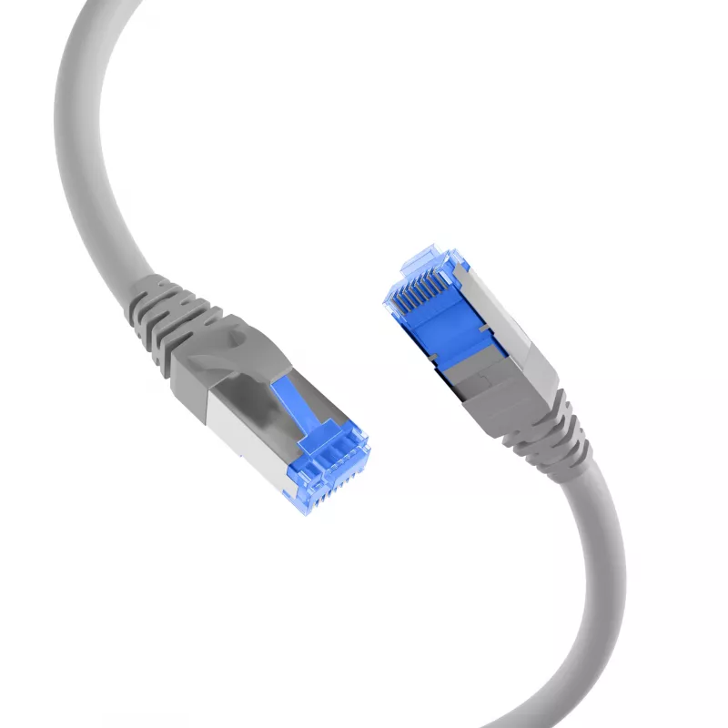 EFB Elektronik IPK-6A-U-TPE-GR-0050 Cat6a S/FTP RJ45 Patch Laidas 0,5 m Pilka
