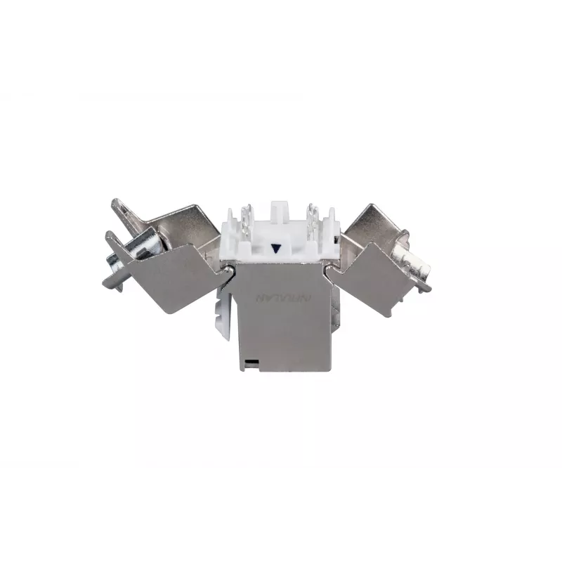 EFB Elektronik RJ45 Keystone Slimline Cat.6A Silver STP PVP Component 12-Pack