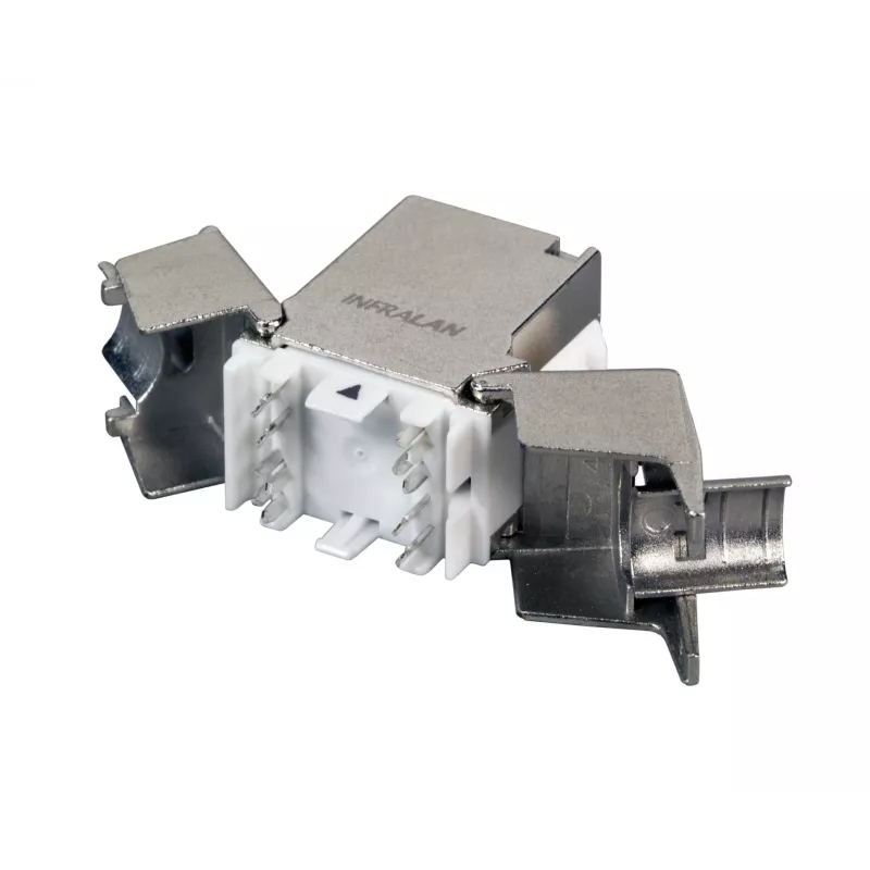 EFB Elektronik RJ45 Keystone Slimline Cat.6A Silver STP PVP Component 12-Pack