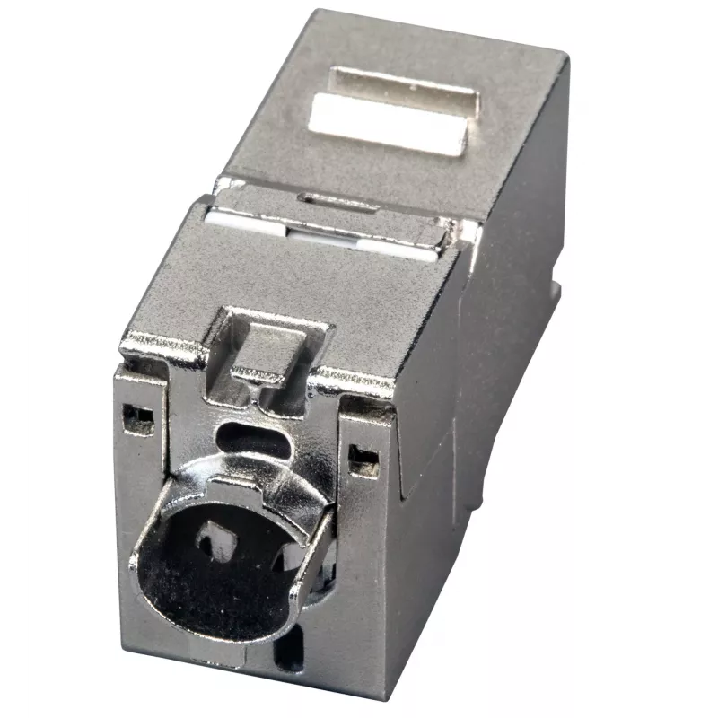 EFB Elektronik RJ45 Keystone Slimline Cat.6A Silver STP PVP Component 12-Pack