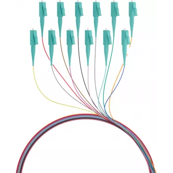 EFB Elektronik Fibre Pigtail LC 50/125 OM3 12-Colour Set 2m – kabelių/adaptorių rinkinys, daugiamodis