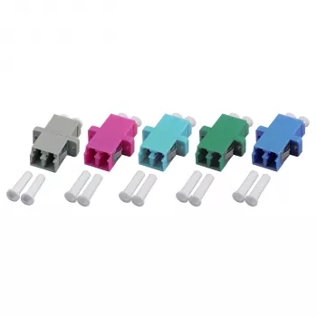 EFB Elektronik LC-Duplex OM3 Plastic Aqua Housing One-Piece SC-Simplex Coupler