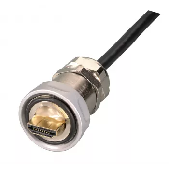 EFB IP67 kabelio jungtis, M25, HDMI Type-A kištukas – HDMI Type-A kištukas, 1,0 m