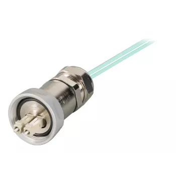 EFB Elektronik IP67 Cable Gland M25 LC-Duplex Plug to LC-Duplex Plug OM3 5m
