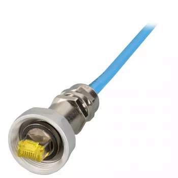 EFB Elektronik IP67 pramoninis eterneto jungiamasis kabelis, M25, RJ45, TM31 kištukas į TM31 kištuką, 5,0 m, Cat.6A, S/FTP, žalias