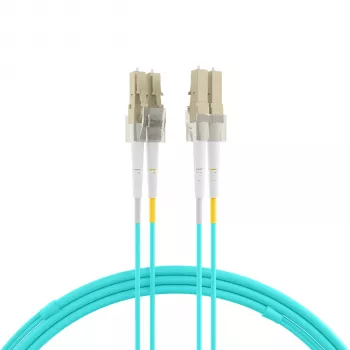 EFB Elektronik IPL-DF-LCULCU-3-1000 Skaidulinės optikos jungiamasis laidas, 10 m, OM3, LC/UPC – LC/UPC, dupleksas, LSZH, žydras