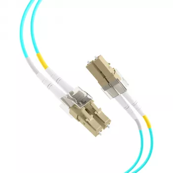 EFB Elektronik IPL-DF-LCULCU-3-1000 Skaidulinės optikos jungiamasis laidas, 10 m, OM3, LC/UPC – LC/UPC, dupleksas, LSZH, žydras