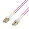 EFB Elektronik IPL-DF-LCULCU-4-0050 šviesolaidinis jungiamasis kabelis, 0,5 m, OM4, LC Duplex, aqua