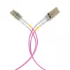EFB Elektronik IPL-DF-LCULCU-4-0050 šviesolaidinis jungiamasis kabelis, 0,5 m, OM4, LC Duplex, aqua