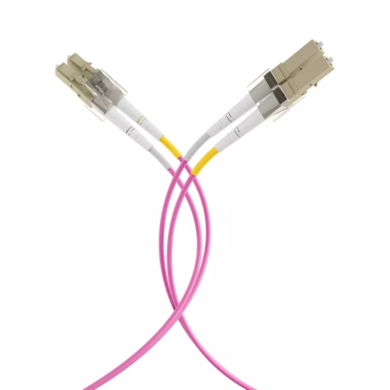 EFB Elektronik IPL-DF-LCULCU-4-0050 šviesolaidinis jungiamasis kabelis, 0,5 m, OM4, LC Duplex, aqua