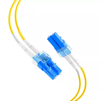 EFB Electronics IPL-DR-LCULCU-2-0500 OS2 vienmodis šviesolaidinis jungiamasis kabelis, LC/UPC – LC/UPC, dupleksas, 5 m, LSZH, geltonas