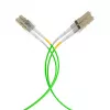 EFB Electronics IPL-DR-LCULCU-5-0050 OM5 šviesolaidinis šuoliukas, LC/UPC – LC/UPC, 0,5 m, LSZH, kalkių žalia