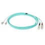 EFB Elektronik IPL-DR-LCUSCU-3-0300 Šviesolaidinis jungiamasis laidas, 3 m, OM3, LC–SC, dupleksas, aqua