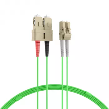 EFB Elektronik IPL-DR-LCUSCU-5-0500 šviesolaidinis jungiamasis laidas, OM5, LC-SC, 5 m, LSZH, laimžalia spalva