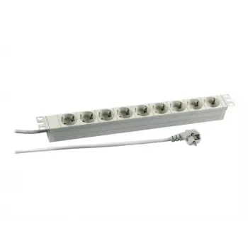 EFB Elektronik Koop PROFIversal Power Strip (Rack-mountable) - AC 250 V - Input: CEE 7/7 - Output: 9 x CEE 7/3