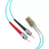 EFB Elektronik O0313.35 Šviesolaidinis jungiamasis kabelis, OM3, 35 m, LC-ST, dvipusis, LSZH, akvamarinas