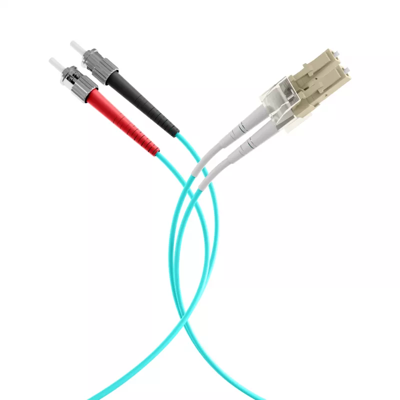 EFB Elektronik O0313.35 Šviesolaidinis jungiamasis kabelis, OM3, 35 m, LC-ST, dvipusis, LSZH, akvamarinas