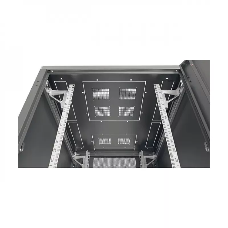 EFB Elektronik PRO 42U 19 colių serverio spinta, tinklo spinta, juoda RAL 9005, 800x1000 mm
