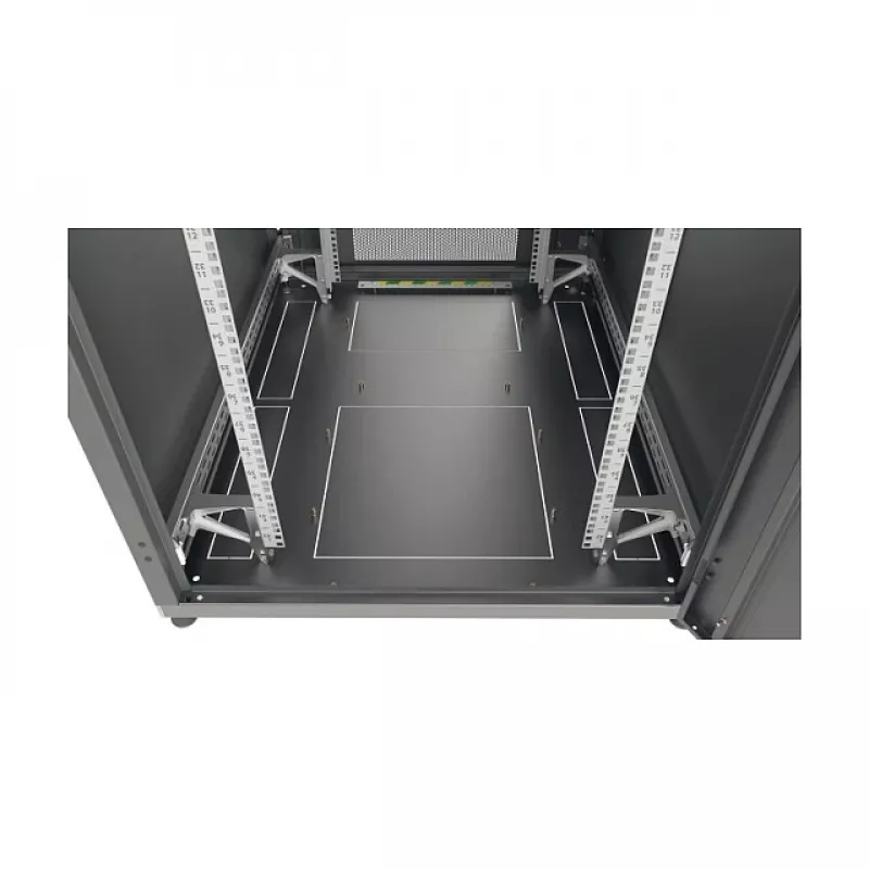 EFB Elektronik PRO 42U 19 colių serverio spinta, tinklo spinta, juoda RAL 9005, 800x1000 mm