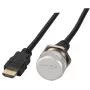 EFB Elektronik IP67 HDMI lizdas montavimui į korpusą, M25, HDMI A-A lizdas-kištukas, aptarnavimo prievadas, tvirtinimo virvutė, 1,0 m