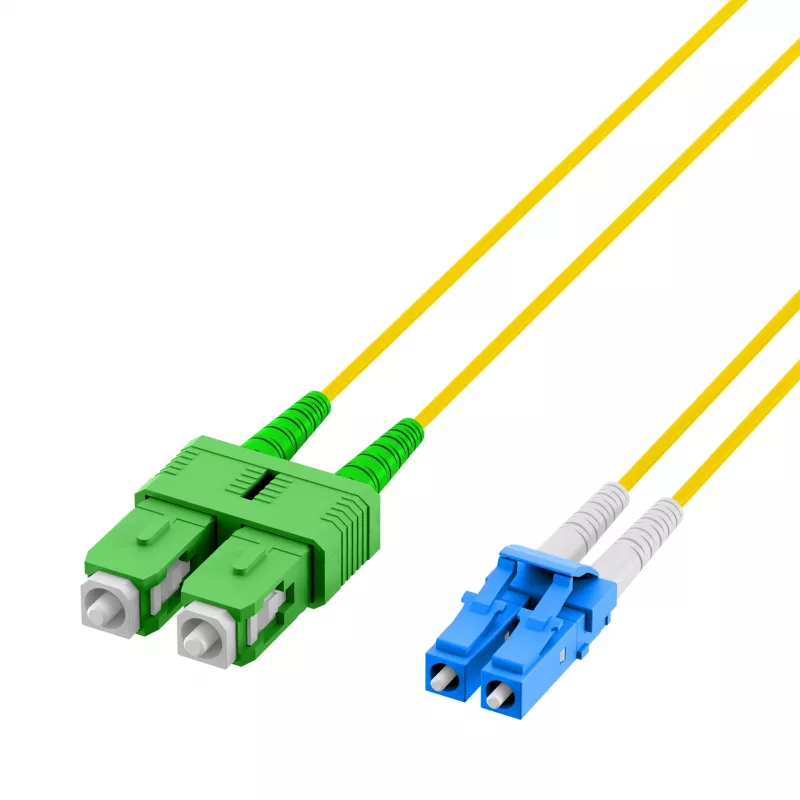EFB Elektronik Duplex Jumper LC-SC/APC 9/125µm OS2 LSZH Yellow 2,0mm 35m