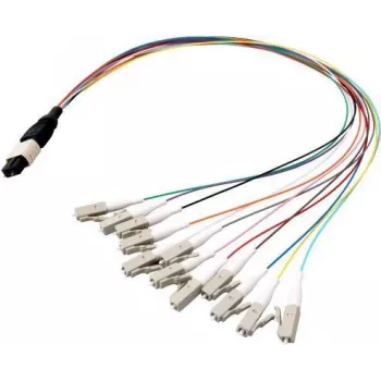EFB Elektronik MTPM08LCOM3-0.4 MTP į LC šakotuvinis kabelis, OM3, LSZH, Aqua, 0,4 m