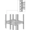 EFB Elektronik Heavy-Duty Extendable Shelf, 6 x Side Mounting, 140 kg, RAL 9005 (691640ATS.02)