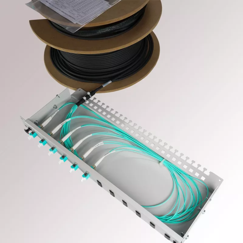 EFB Elektronik Dalinai Įrengta Išvadų Dėžė su 24 LC-Duplex Jungtimis OM3