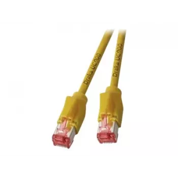 EFB Elektronik RJ45 Patch Cable Cat.6A S/FTP LSZH Draka UC900 TM21 Yellow 0,25m