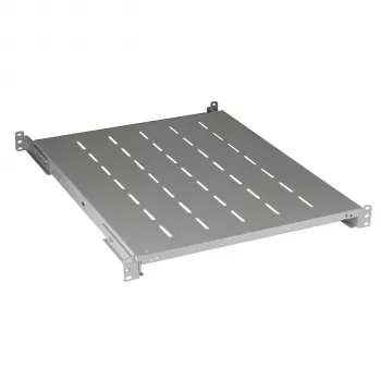 EFB Elektronik 19 inch 1U fiksuota lentyna, gylis 550..650 mm, 120 kg, spintos gylis 800 mm, RAL7035