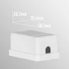 EFB Electronics Keystone Connection Box, 1 Port, Surface Mount, Pure White, Empty Housing