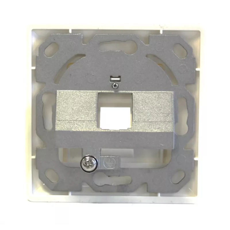 EFB Elektronik 1-Port Frame Set for Keystones, DIN 49075, Pure White (RAL 9010)